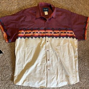Vintage Wrangler Pearl snap shirt